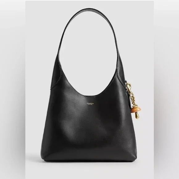 COACH Mushroom Charm Keychain Gold and Mustard tone - Picture 2 of 3